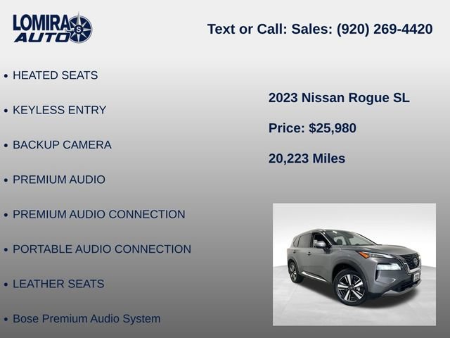 Used 2023 Nissan Rogue SL AWD/4WD image 21