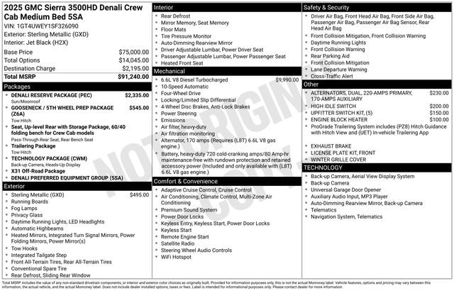Used 2025 GMC Sierra 3500 Denali w/ Denali Reserve Package image 7