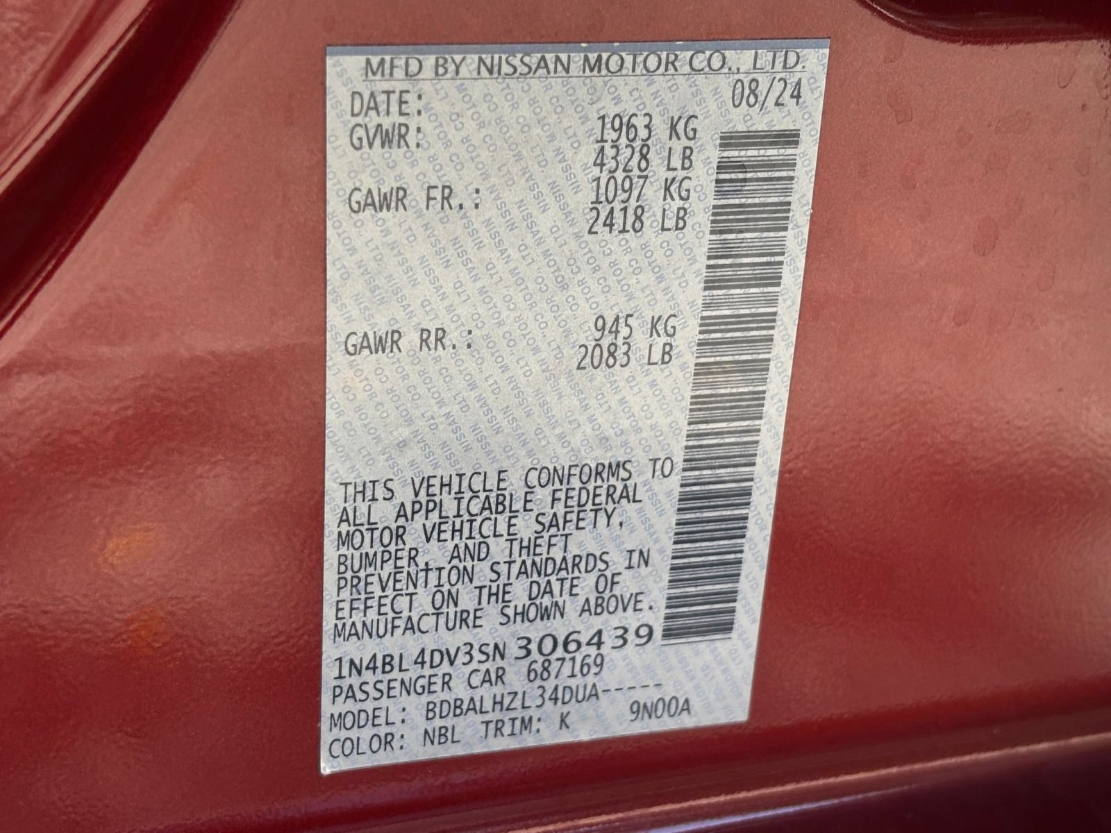 Used 2025 Nissan Altima 2.5 SV FWD image 28