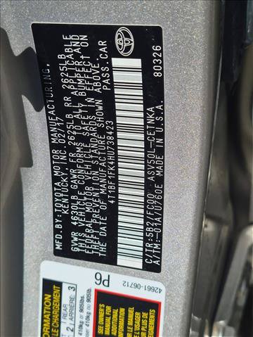 Used 2017 Toyota Camry LE FWD image 22
