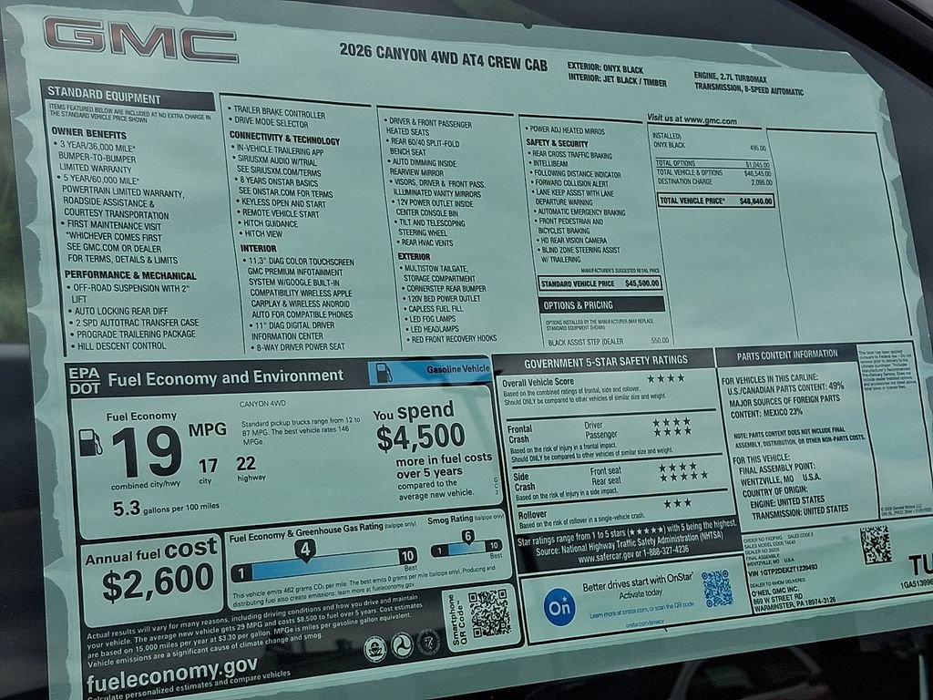 New 2026 GMC Canyon AT4 AWD/4WD image 18