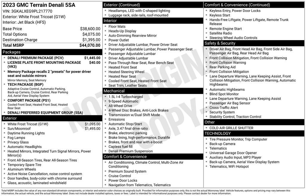 Certified 2023 GMC Terrain Denali w/ Denali Premium Package image 5