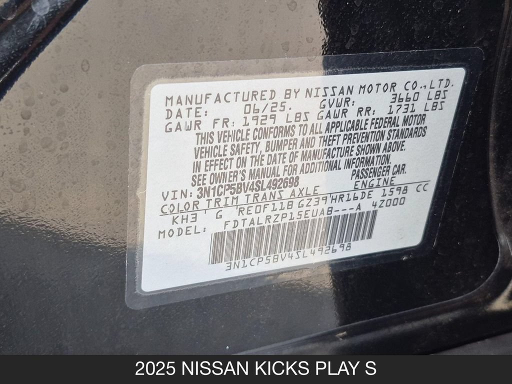 Used 2025 Nissan Kicks Play S FWD image 26
