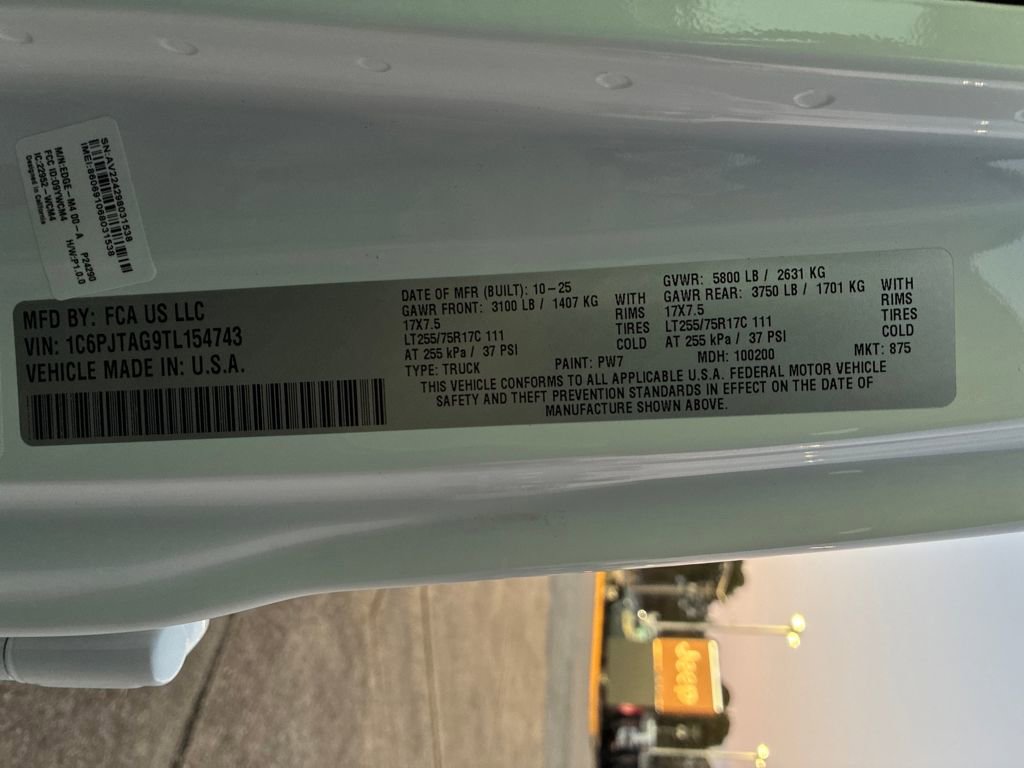 New 2026 Jeep Gladiator Willys image 29