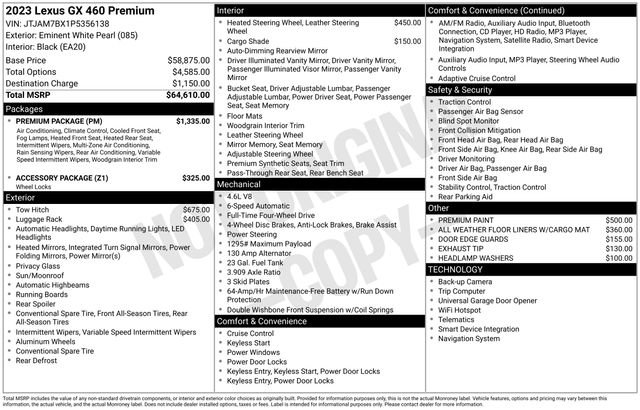 Used 2023 Lexus GX 460 Premium w/ Premium Package image 30