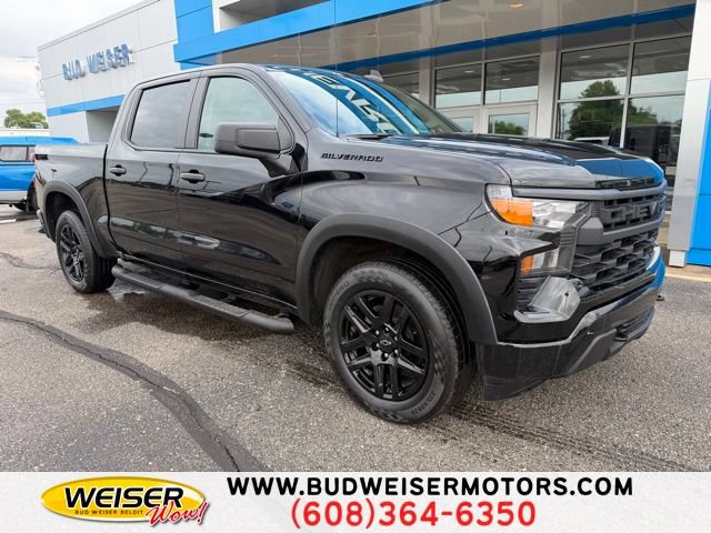 Certified 2024 Chevrolet Silverado 1500 Custom w/ LPO, Dark Essentials Package AWD/4WD image 1