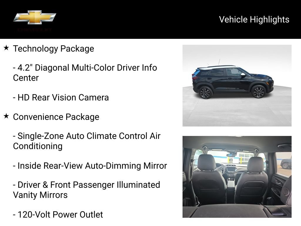 Used 2022 Chevrolet TrailBlazer ACTIV w/ Technology Package AWD/4WD image 20