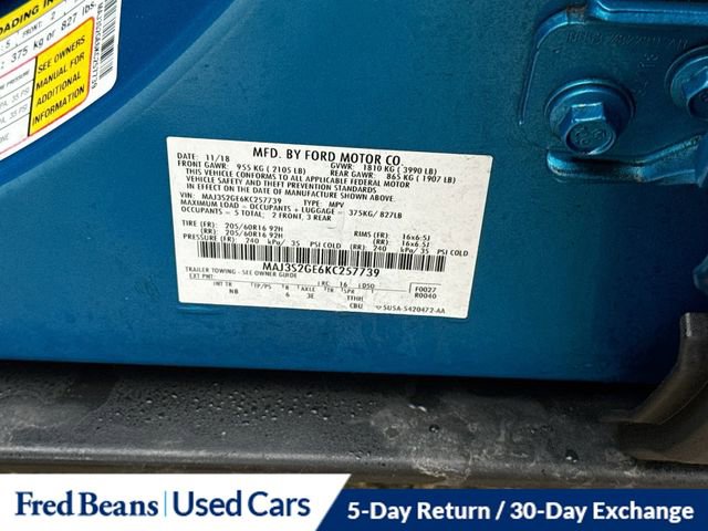 Used 2019 Ford EcoSport SE w/ SE Convenience Package image 33