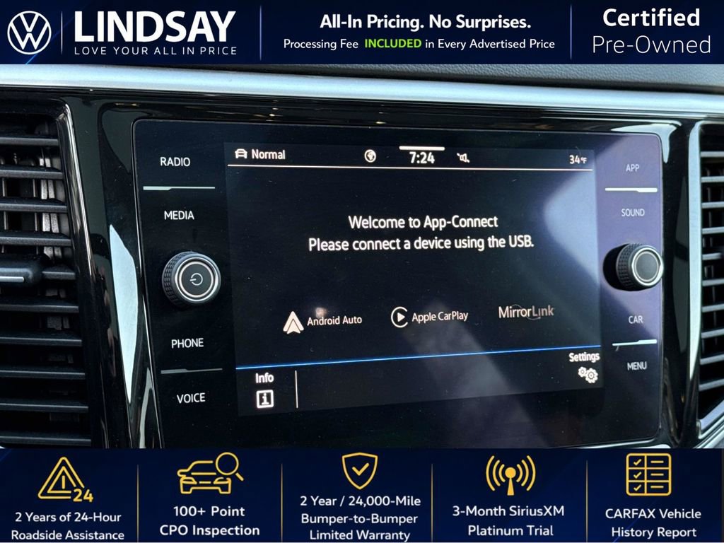 Certified 2022 Volkswagen Atlas SE w/ Panoramic Sunroof Package image 19