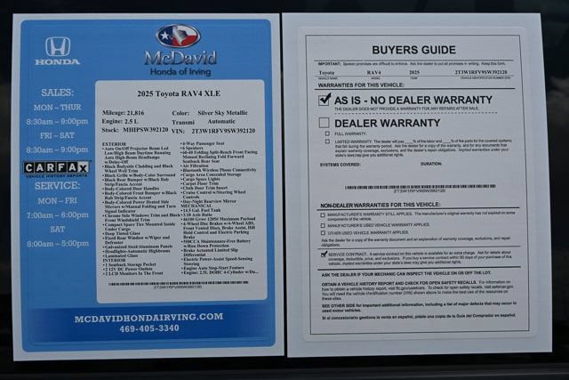 Used 2025 Toyota RAV4 XLE FWD image 32