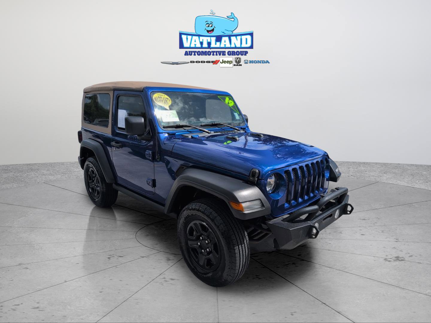 Certified 2019 Jeep Wrangler Sport