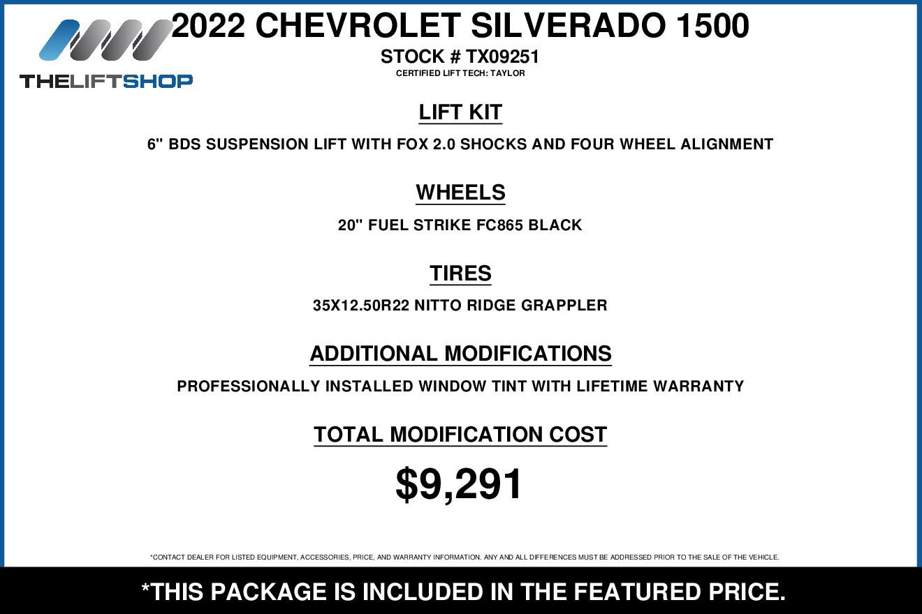 Used 2022 Chevrolet Silverado 1500 LTZ w/ Z71 Off-Road Package AWD/4WD image 2
