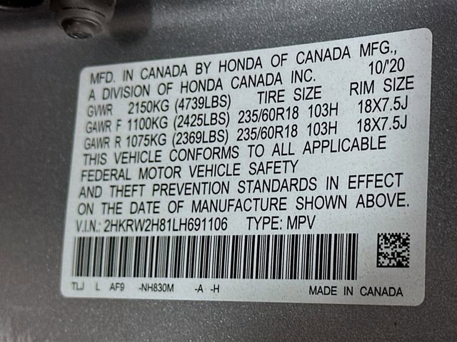 Certified 2020 Honda CR-V EX-L image 35
