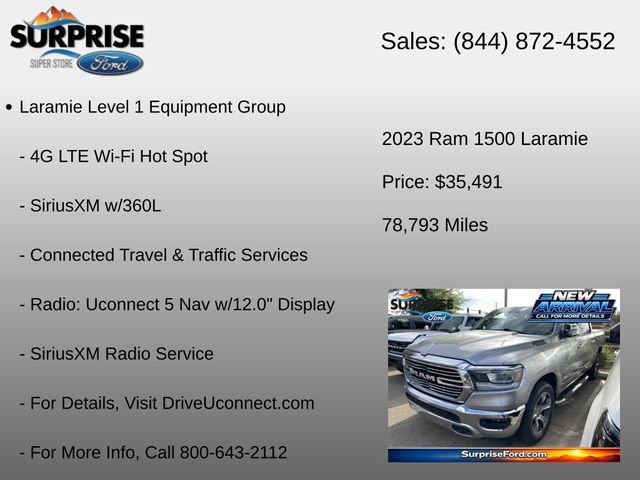 Used 2023 RAM 1500 Laramie AWD/4WD image 16