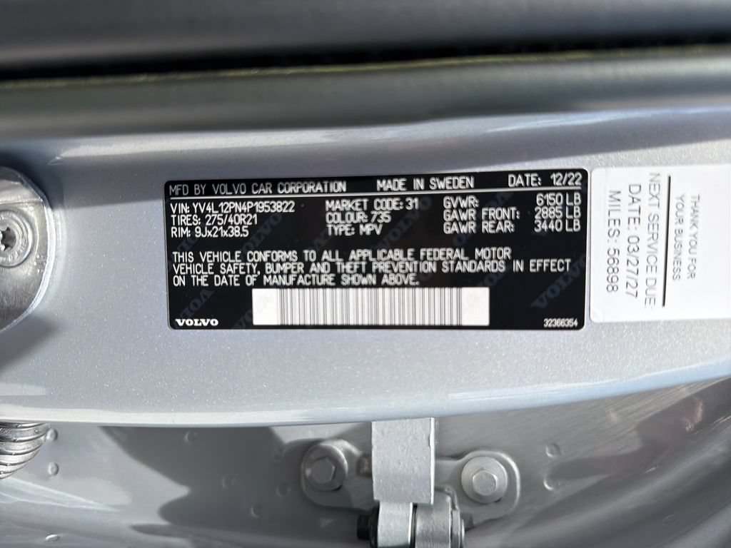 Used 2023 Volvo XC90 B5 Plus w/ Protection Package Premier AWD/4WD image 36