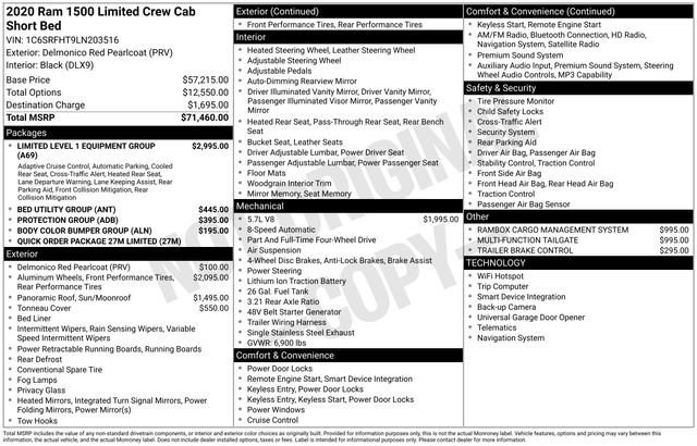 Used 2020 RAM 1500 Limited image 34