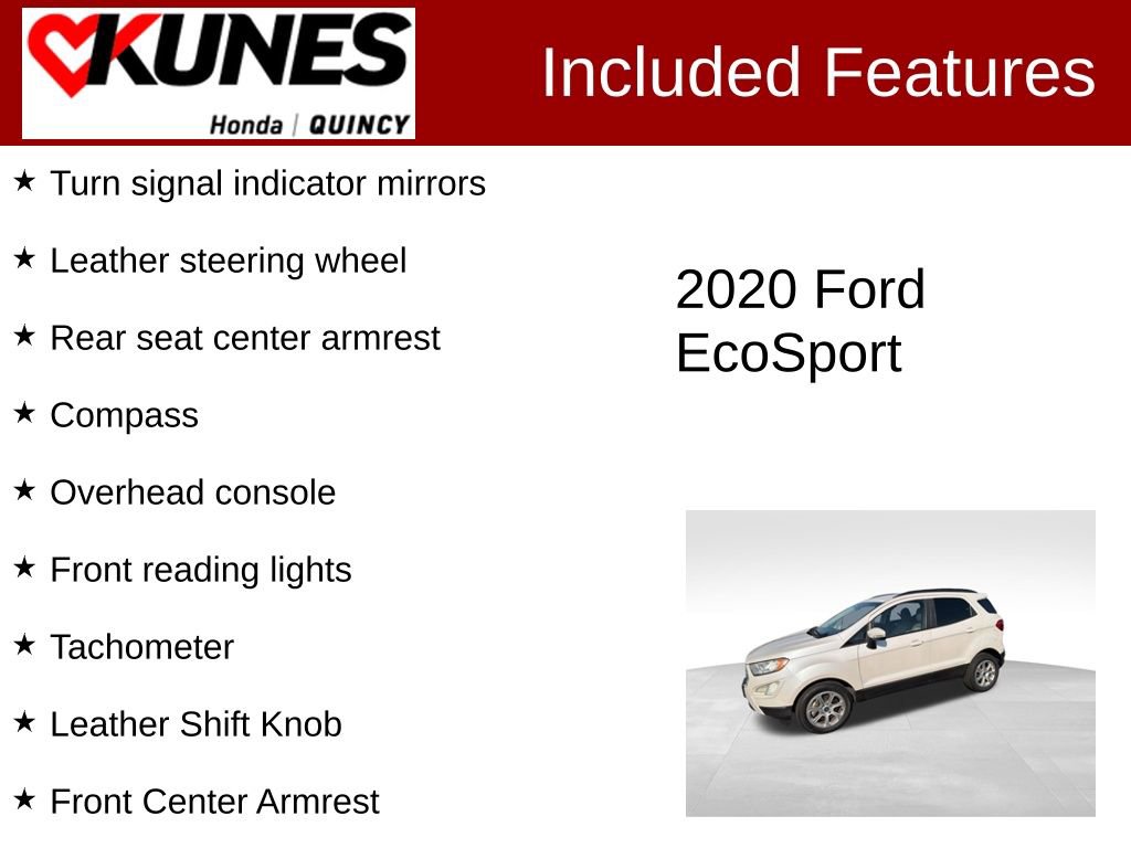 Used 2020 Ford EcoSport SE image 3