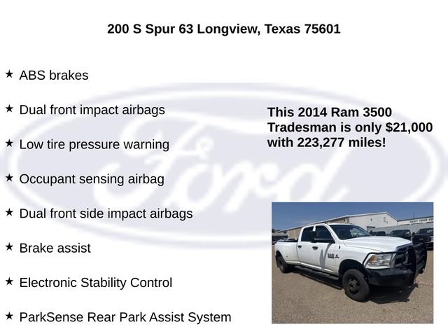 Used 2014 RAM 3500 Tradesman w/ Chrome Appearance Group AWD/4WD image 20