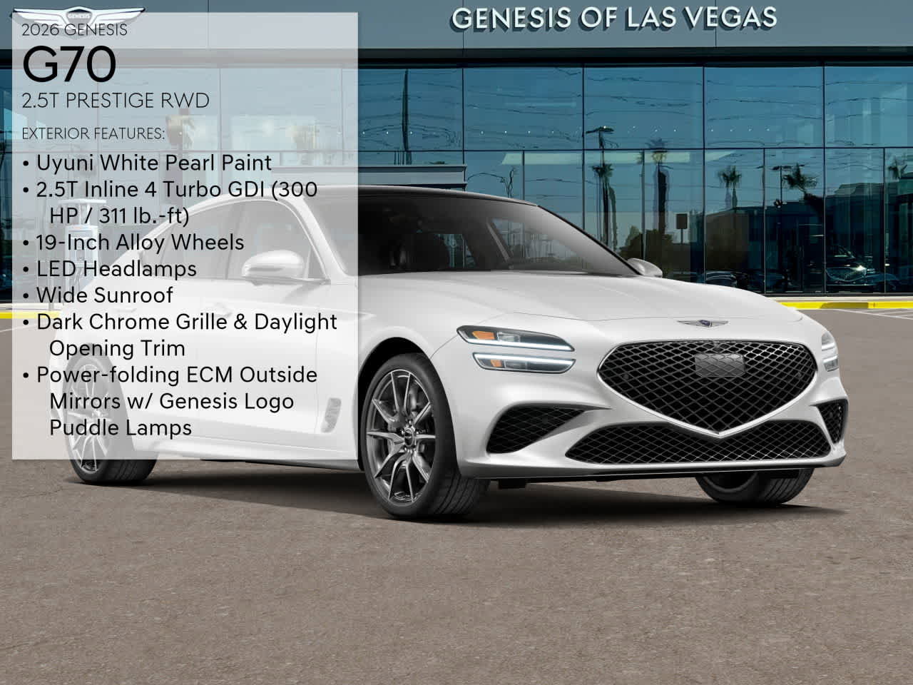 New 2026 Genesis G70 2.5T Prestige image 3
