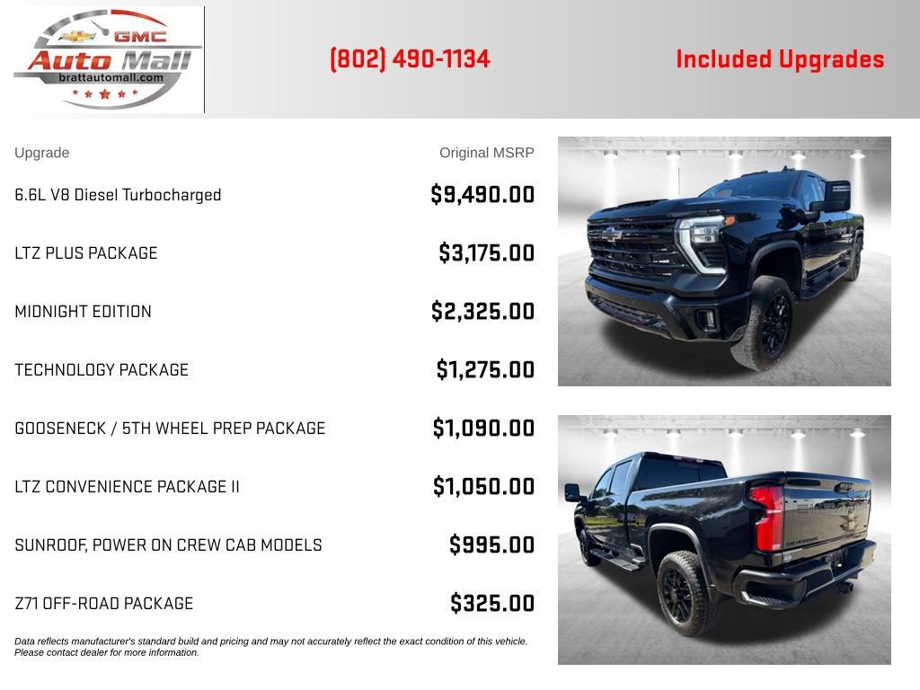 Used 2024 Chevrolet Silverado 3500 LTZ w/ LTZ Plus Package AWD/4WD image 4