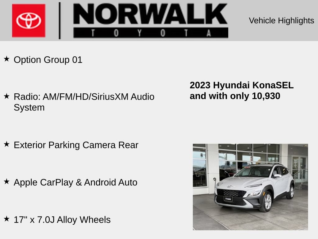 Used 2023 Hyundai Kona SEL FWD image 10