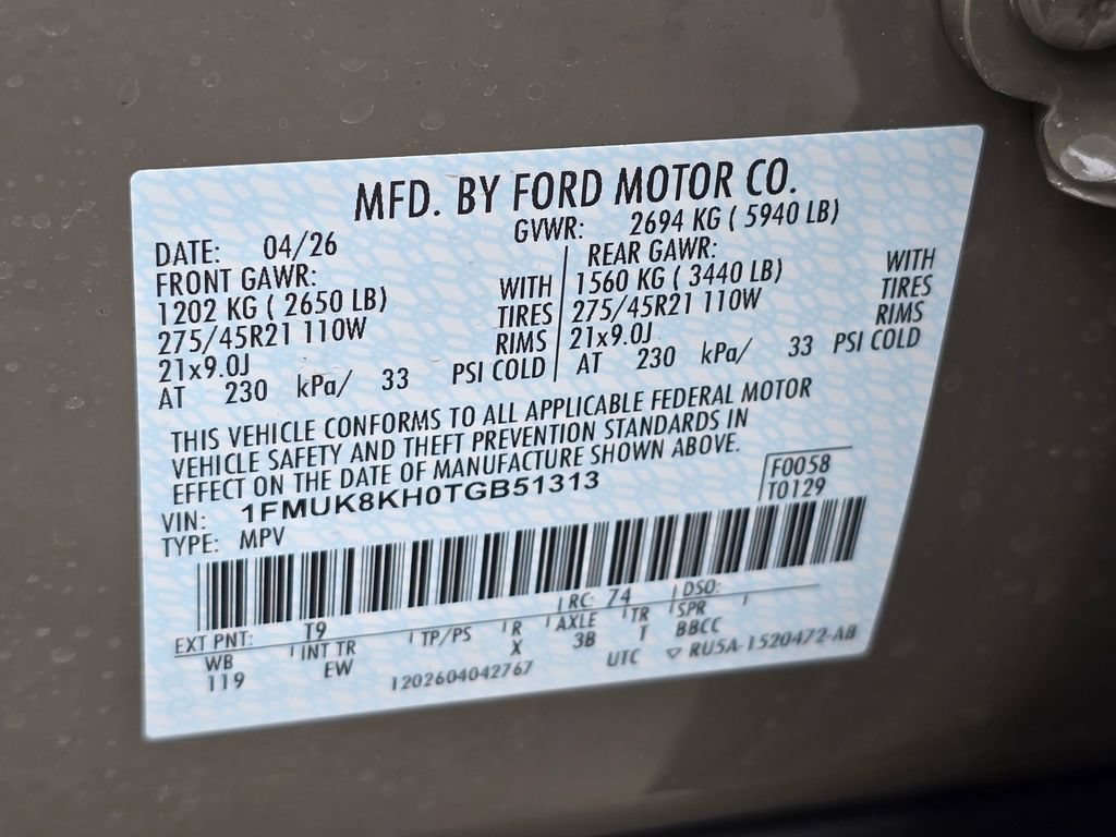 New 2026 Ford Explorer ST-Line w/ ST-Line Street Pack AWD/4WD image 32