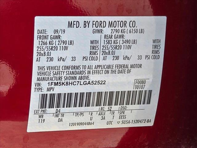 Used 2020 Ford Explorer Platinum w/ Premium Technology Package AWD/4WD image 28