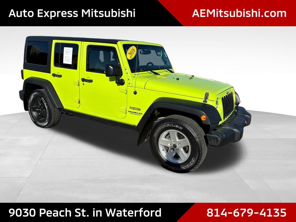 Used 2016 Jeep Wrangler Unlimited Sport w/ Quick Order Package 24S AWD/4WD 360° Tour