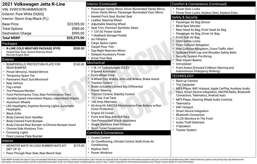 Used 2021 Volkswagen Jetta R-Line w/ R-Line Cold Weather Package FWD image 4