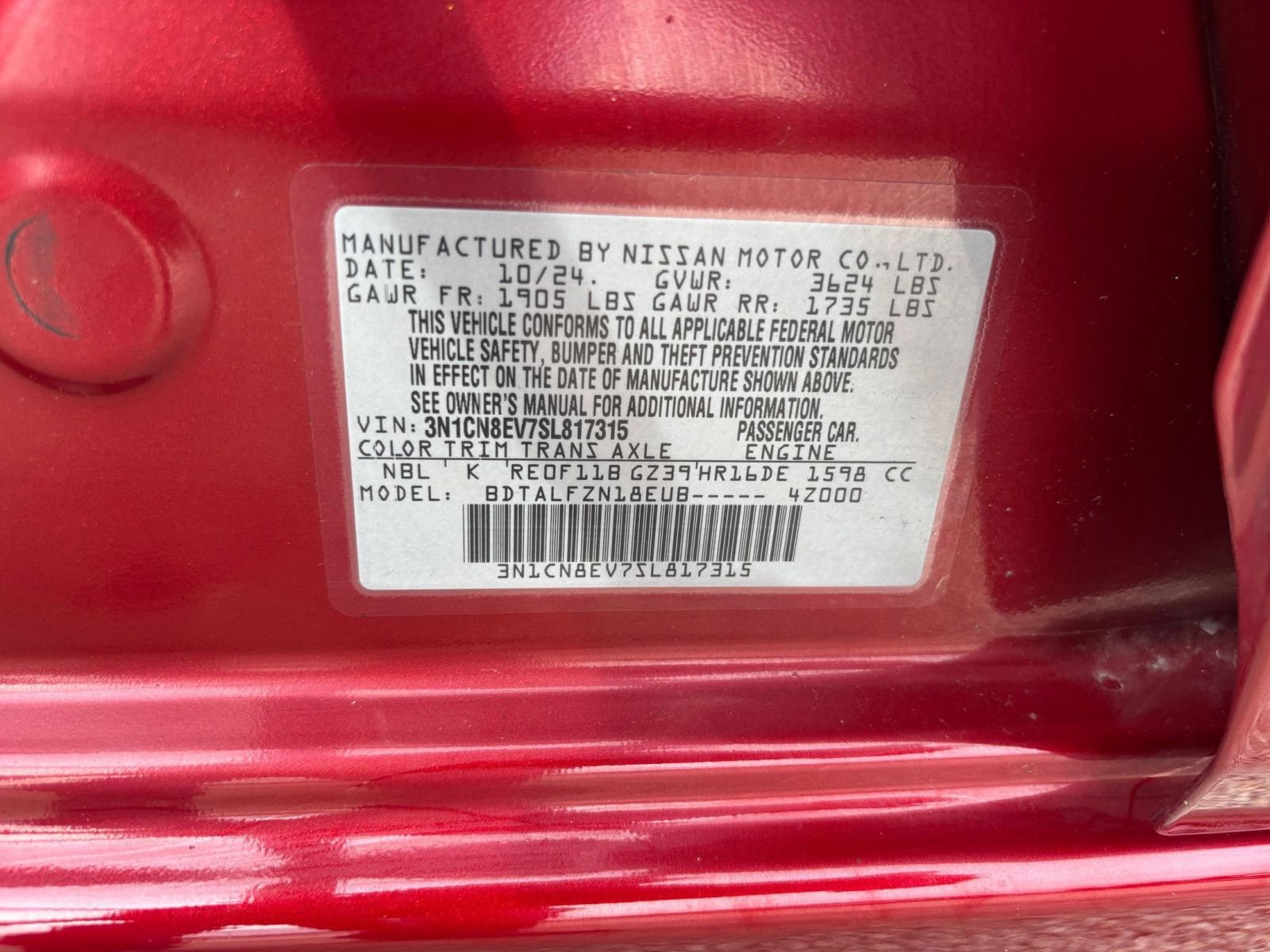 Used 2025 Nissan Versa SV FWD image 27