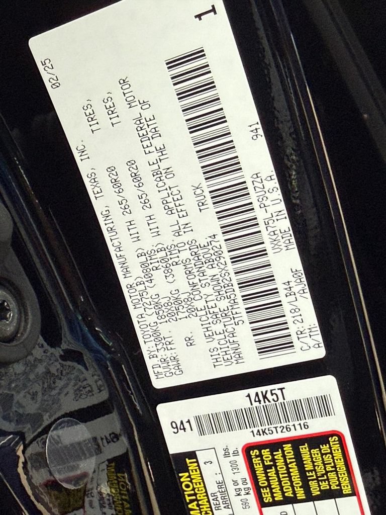 Used 2025 Toyota Tundra 1794 Edition AWD/4WD image 30