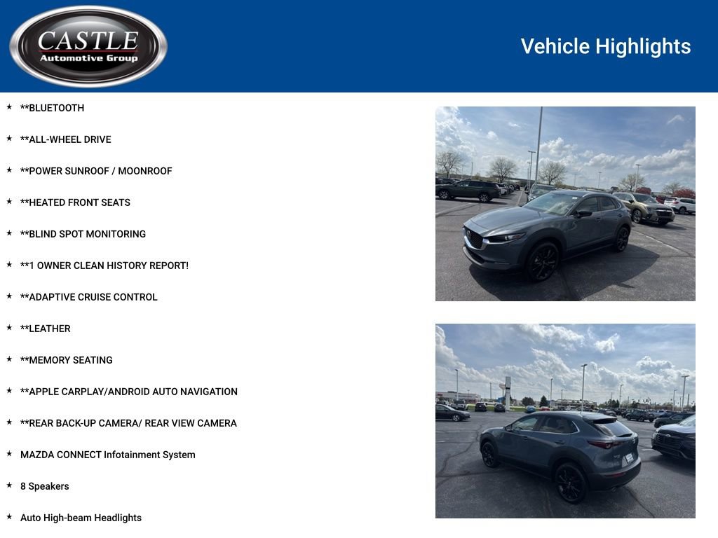 Used 2023 MAZDA CX-30 AWD 2.5 S w/ Preferred Package image 3