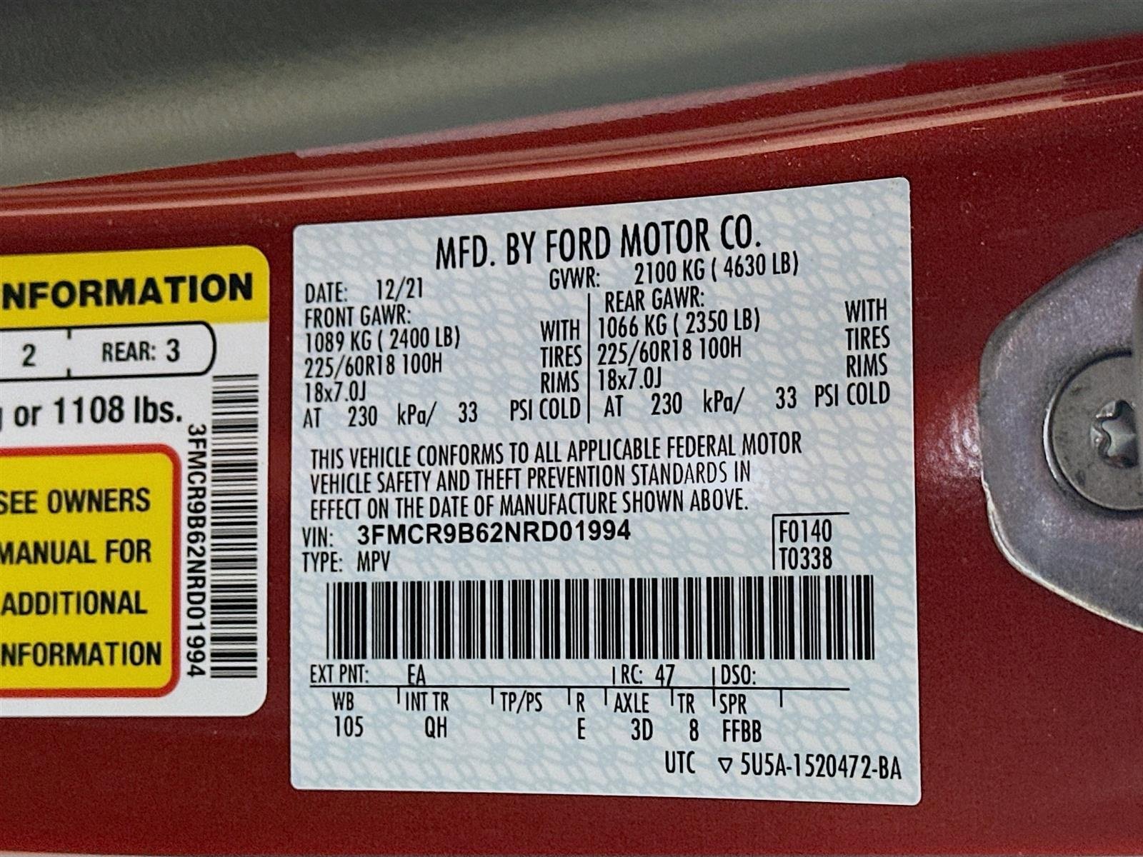 Used 2022 Ford Bronco Sport Big Bend w/ Convenience Package image 43