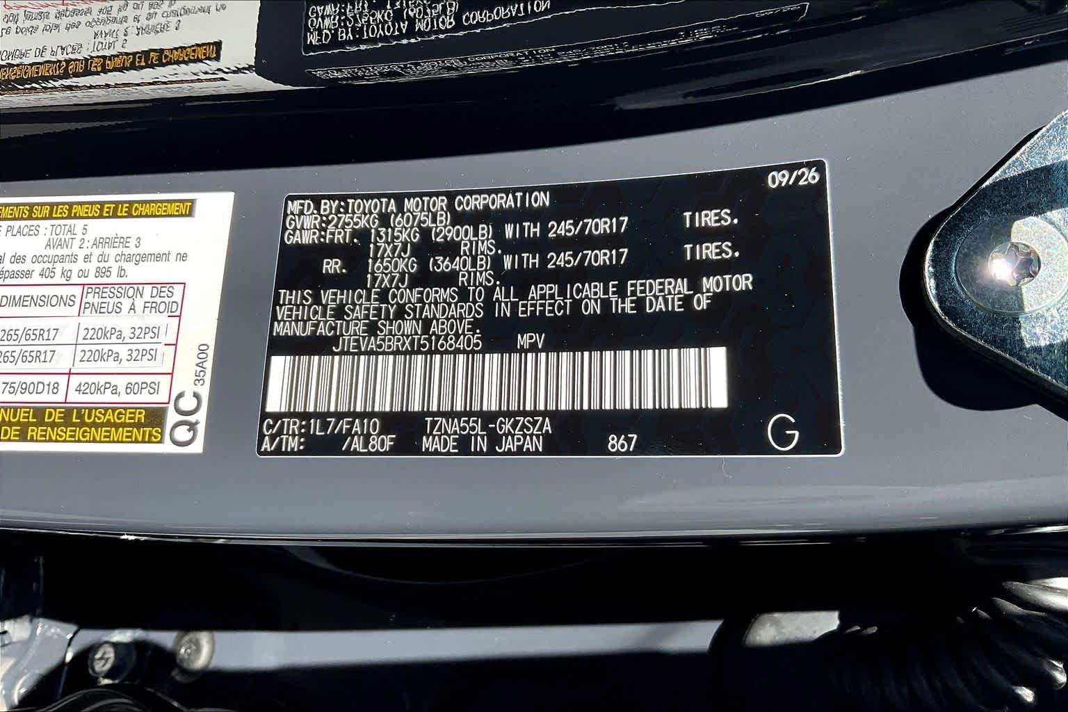 New 2026 Toyota 4Runner SR5 AWD/4WD image 19