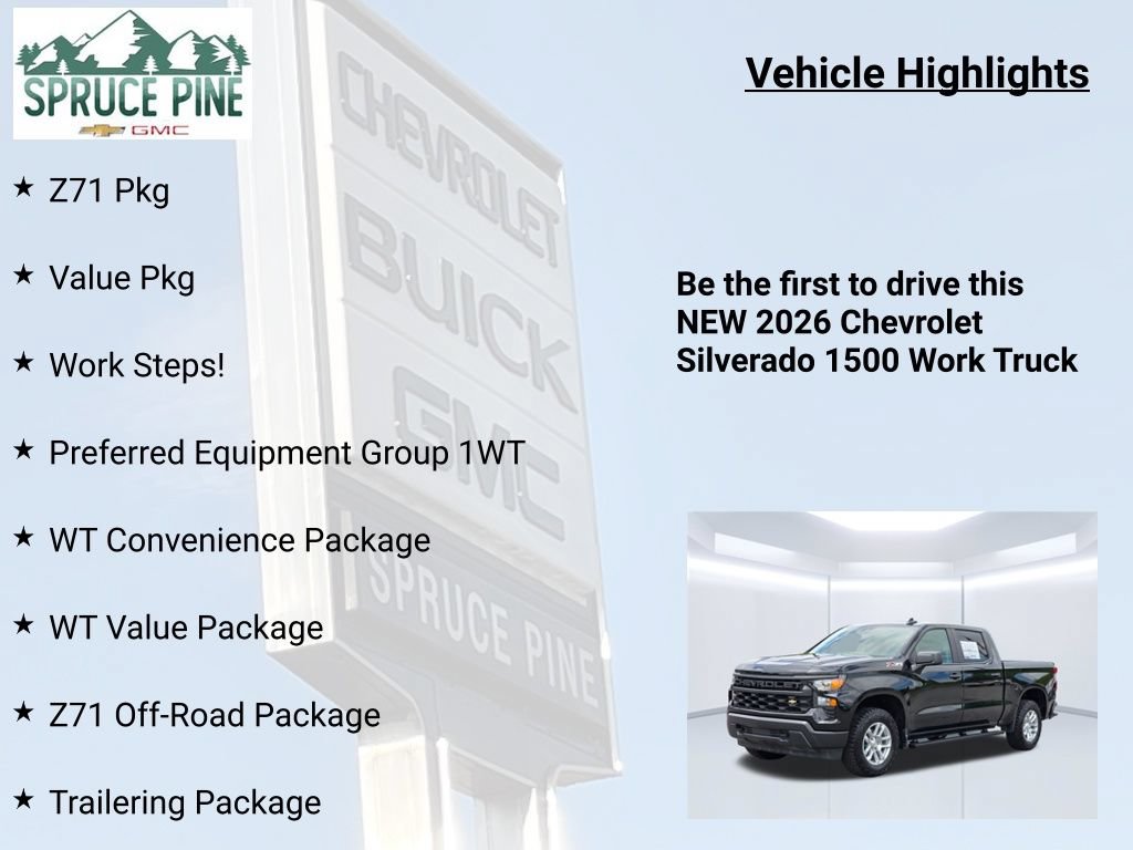 New 2026 Chevrolet Silverado 1500 W/T w/ WT Value Package AWD/4WD image 5