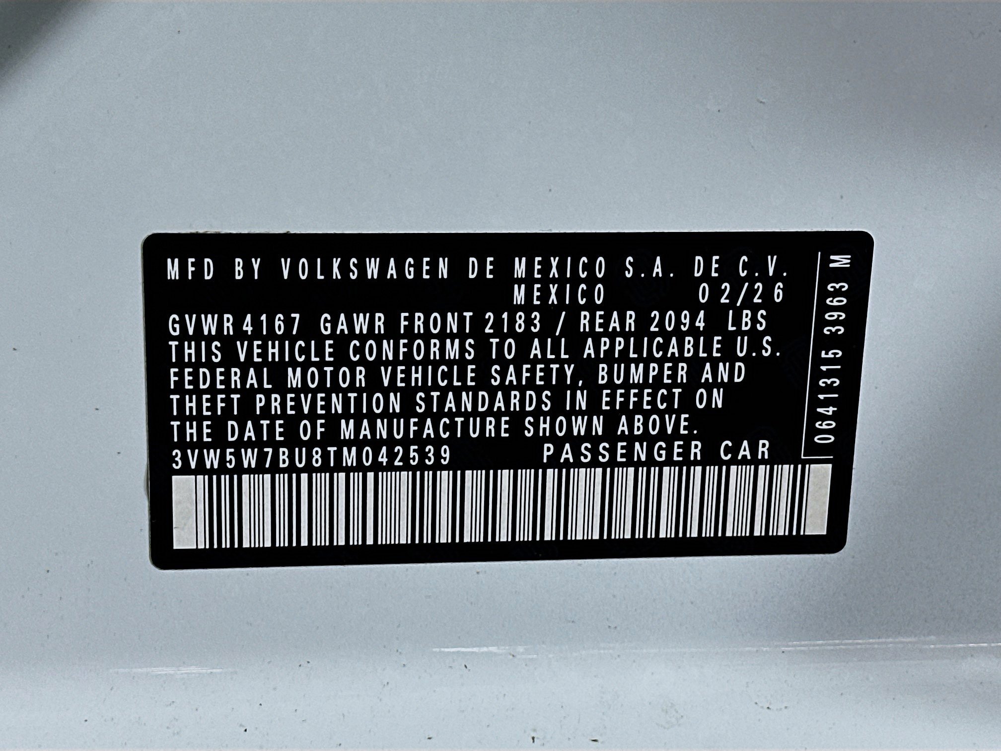 New 2026 Volkswagen Jetta S FWD image 29