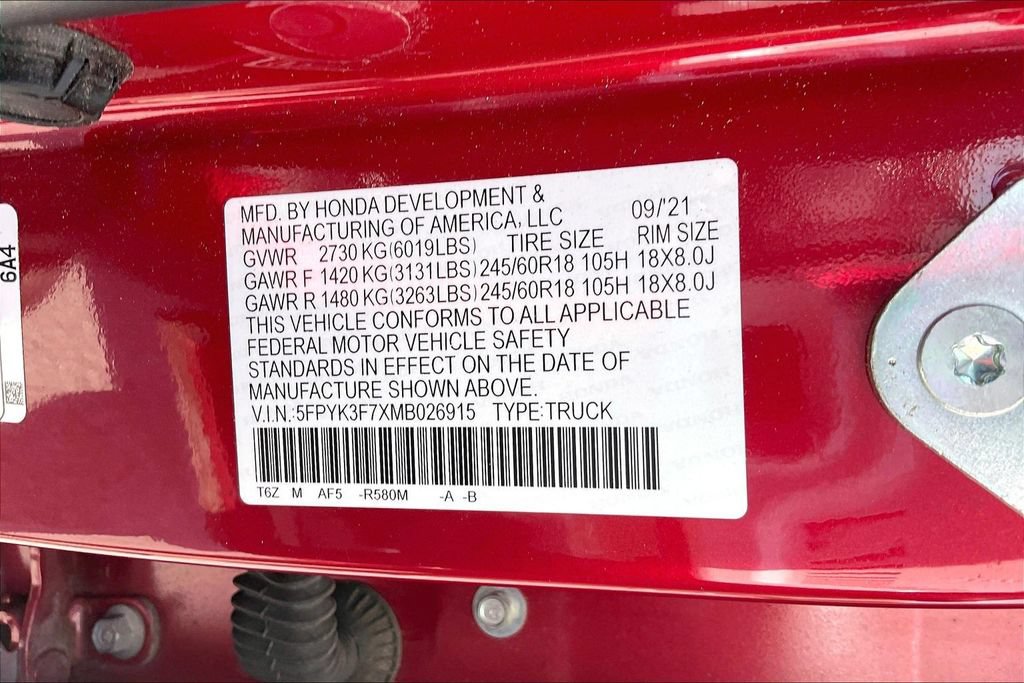 Used 2021 Honda Ridgeline RTL-E image 19
