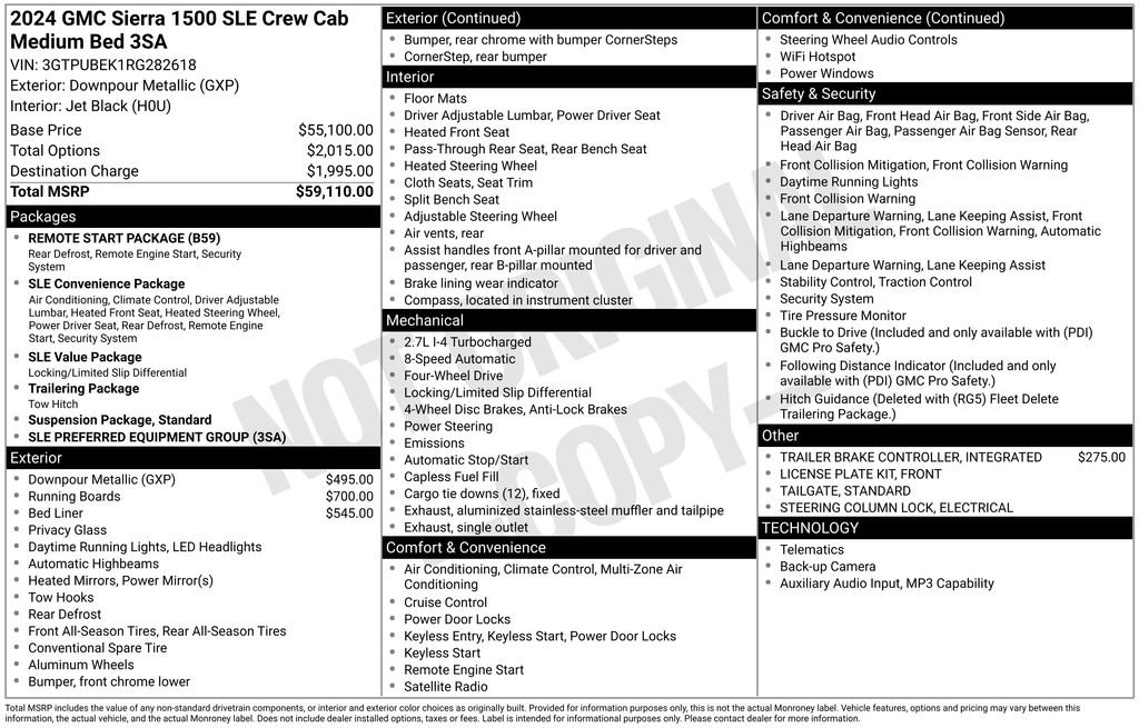 Used 2024 GMC Sierra 1500 SLE AWD/4WD image 2