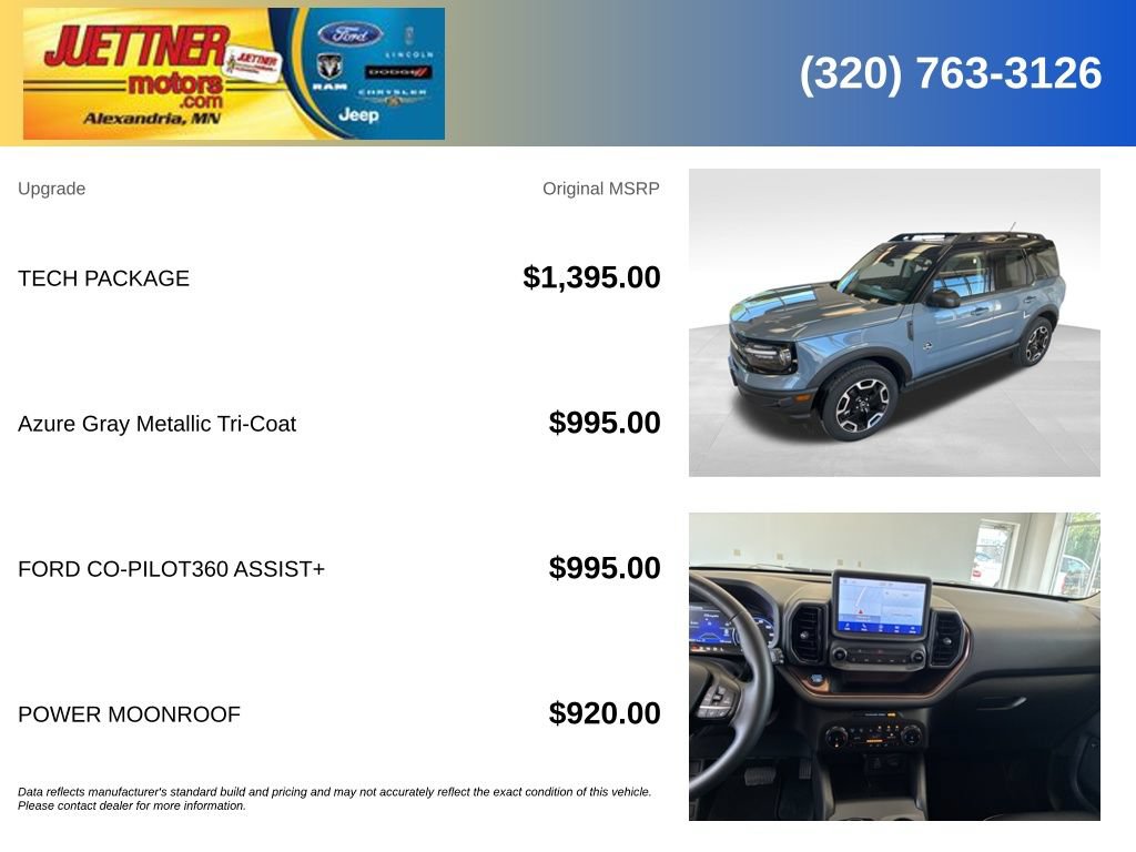 Used 2024 Ford Bronco Sport Outer Banks w/ Tech Package AWD/4WD image 5