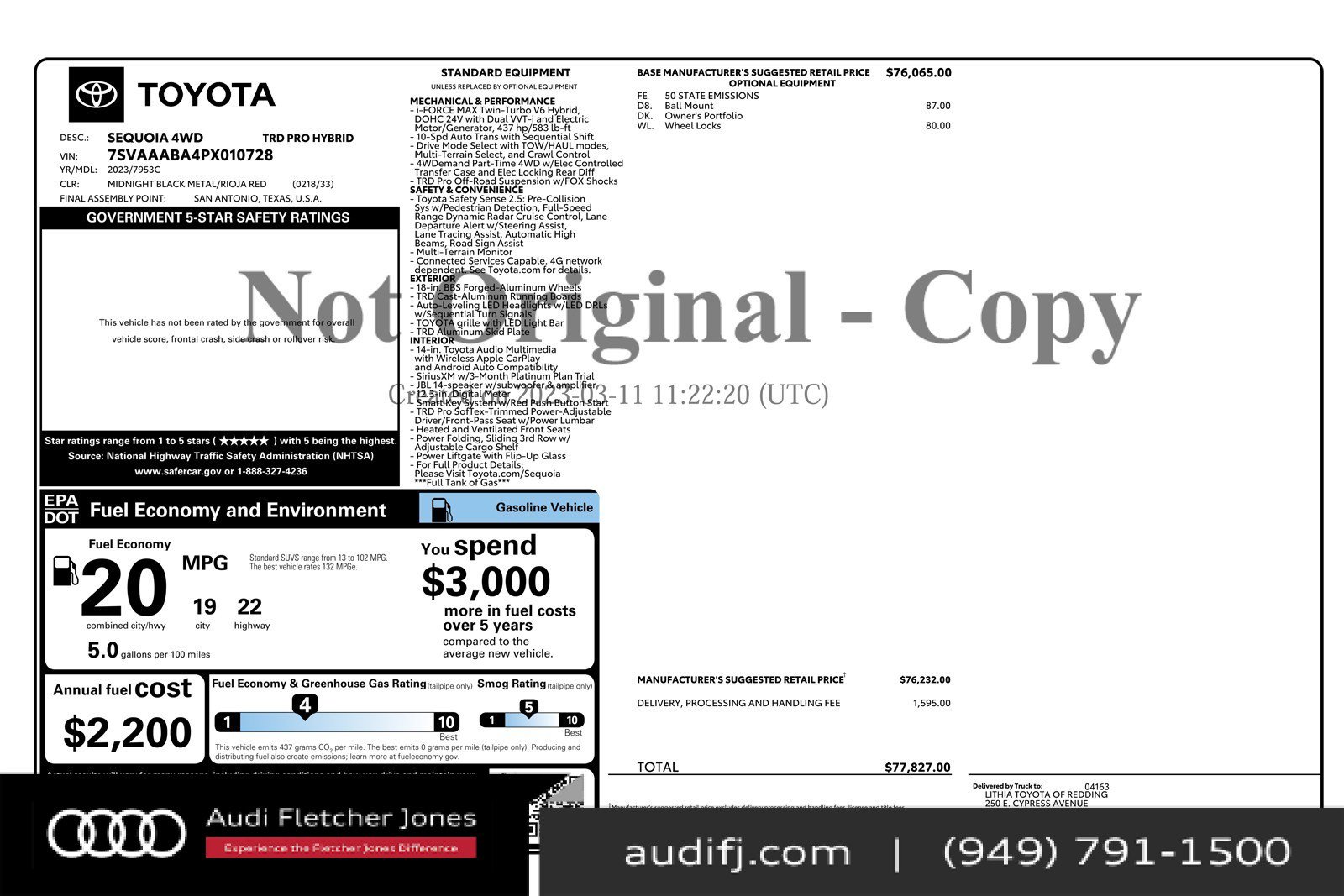 Used 2023 Toyota Sequoia TRD Pro image 2