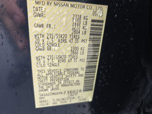 Used 2015 Nissan Murano Platinum w/ Platinum Technology Package FWD image 22