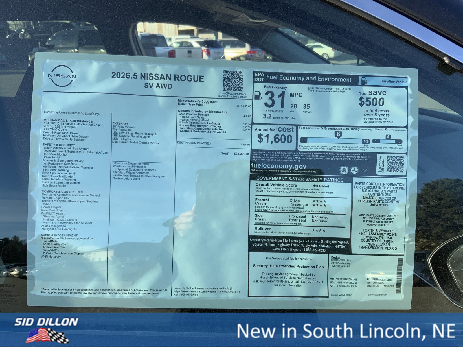 New 2026 Nissan Rogue SV w/ Cold Weather Package image 13