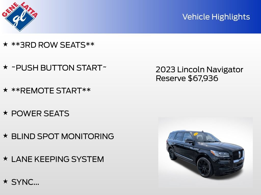 Used 2023 Lincoln Navigator Reserve AWD/4WD image 36
