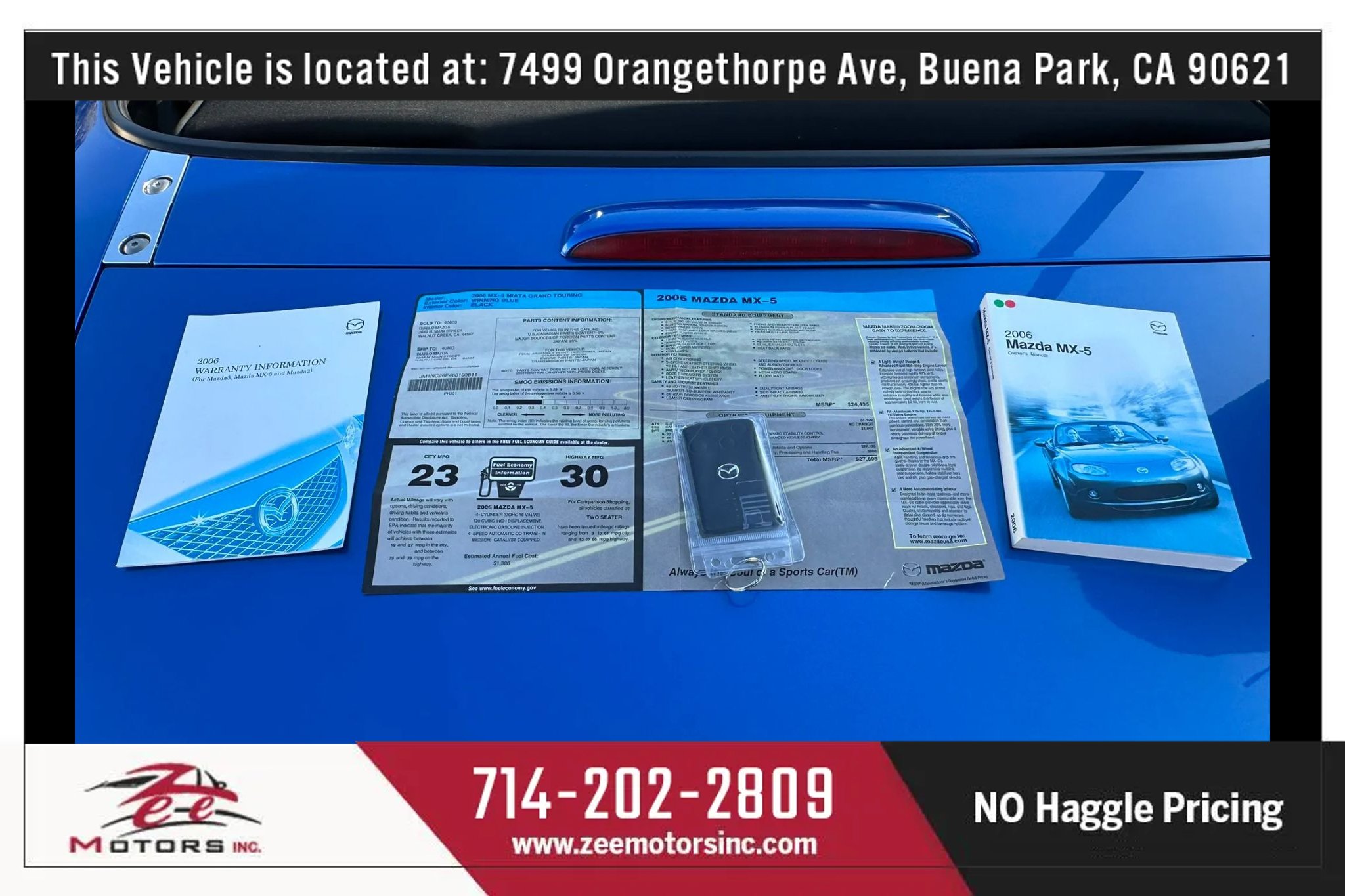 Used 2006 MAZDA MX-5 Miata Grand Touring w/ Premium Pkg RWD image 43