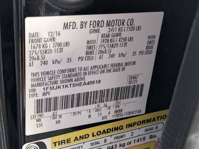 Used 2017 Ford Expedition EL Limited w/ Equipment Group 301A RWD image 27