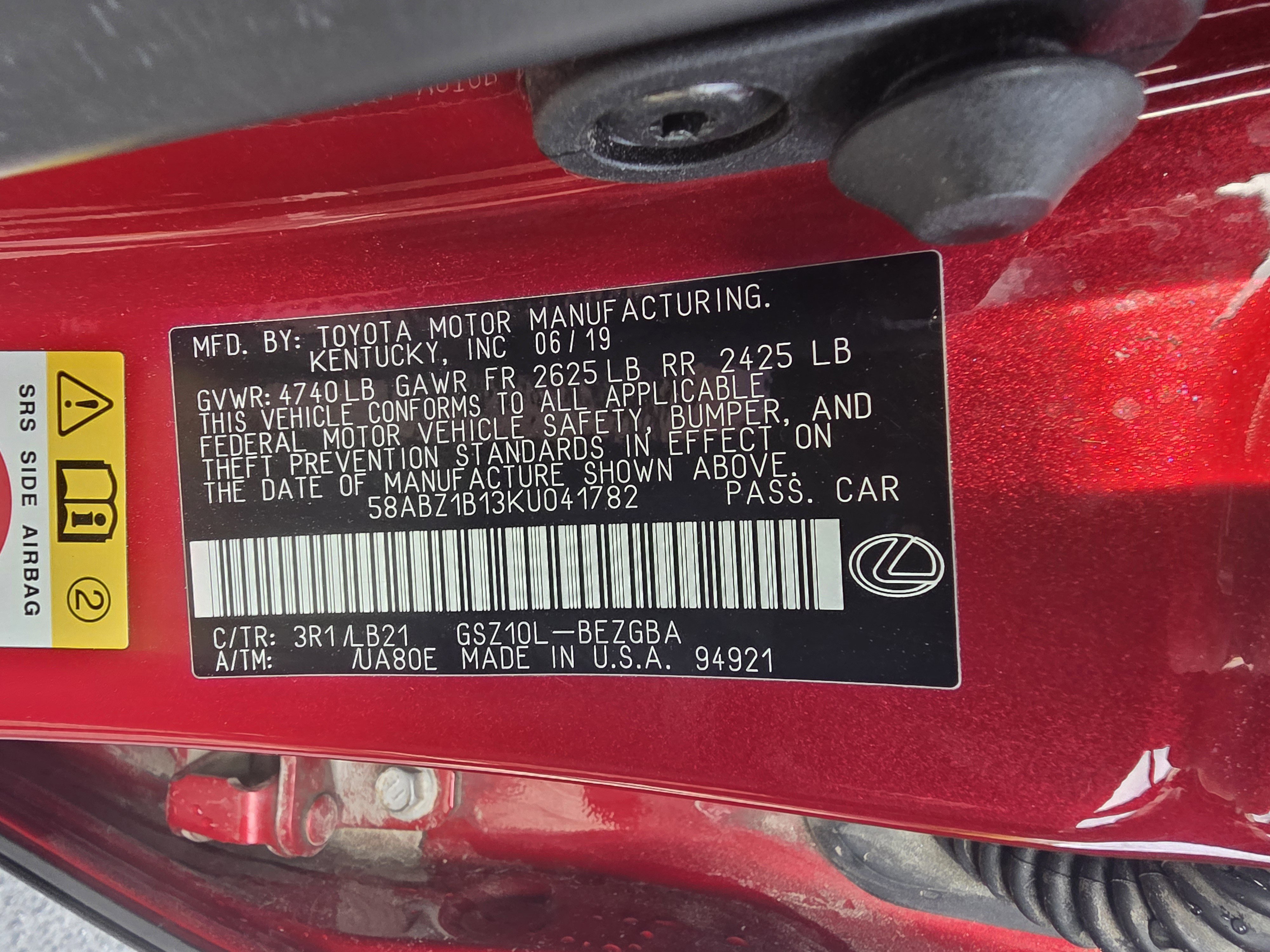 Used 2019 Lexus ES 350 w/ Accessory Package 2 FWD image 31
