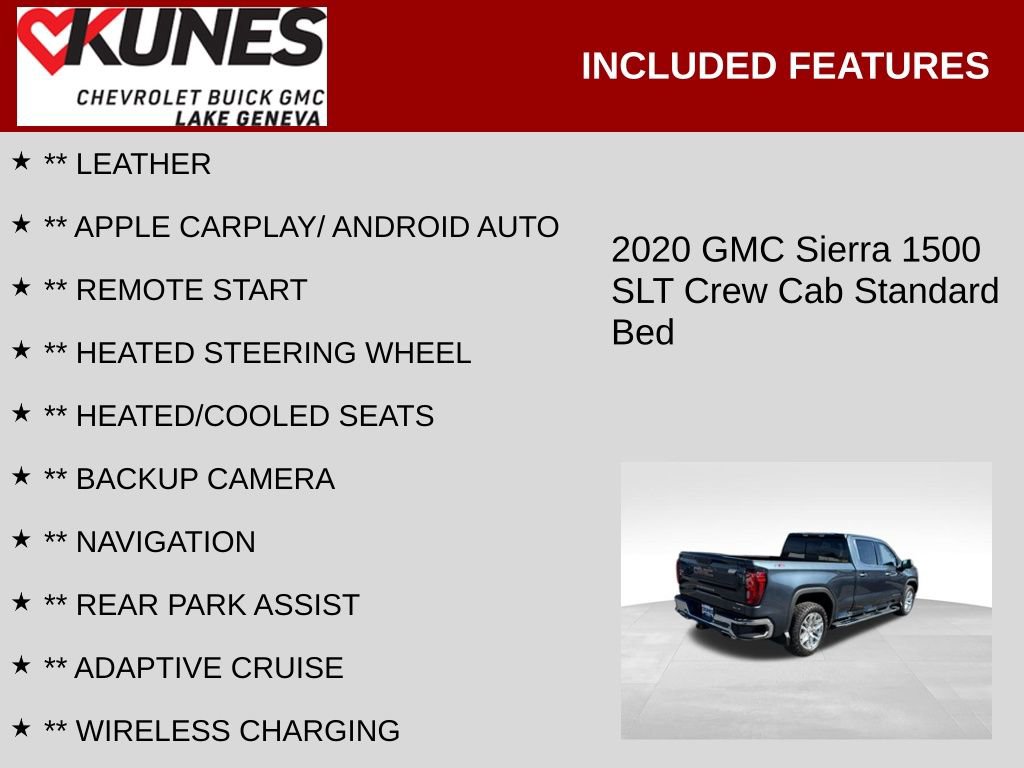 Used 2020 GMC Sierra 1500 SLT w/ SLT Premium Plus Package image 2