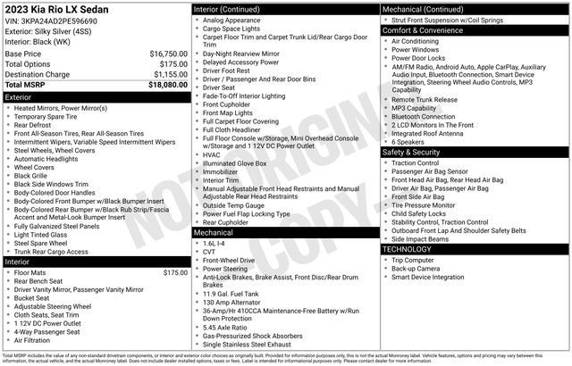 Used 2023 Kia Rio LX image 26