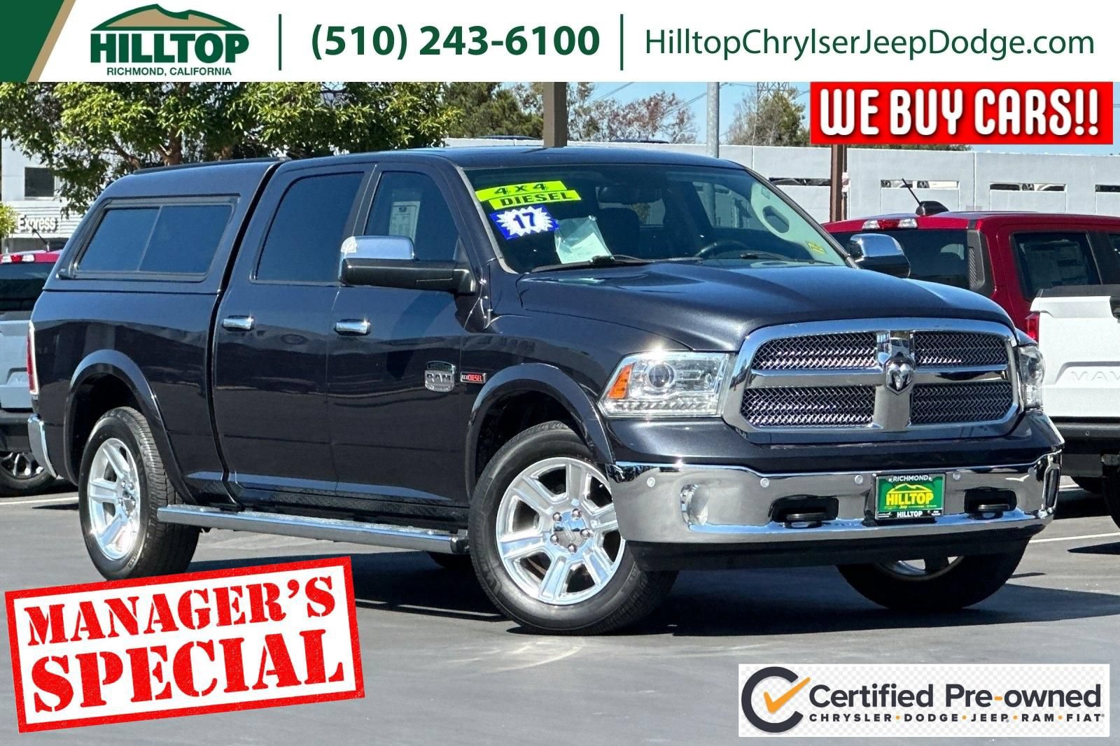 Certified 2017 RAM 1500 Laramie Longhorn AWD/4WD image 1