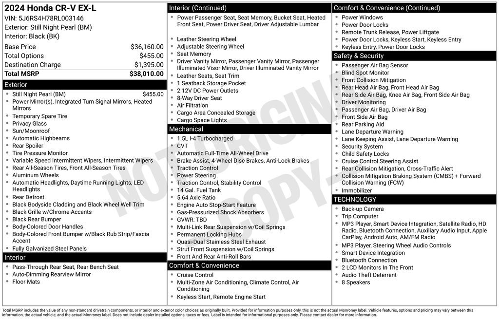 Used 2024 Honda CR-V EX-L image 4